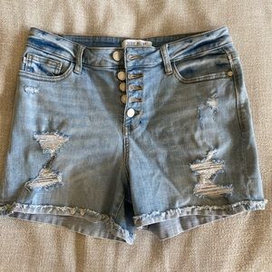 Judy Blue button fly denim shorts